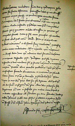 © La condamnation de Jeanne d'Arc. Manuscrit authentique du procès (en latin) 